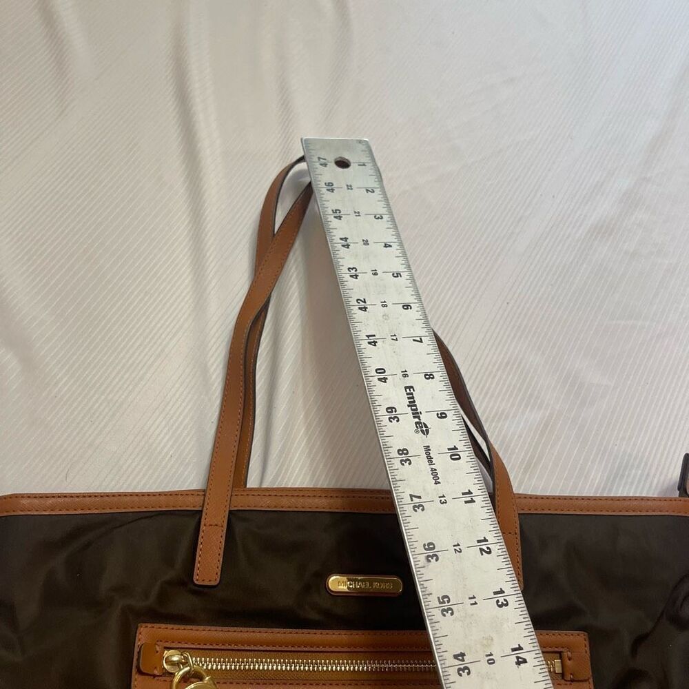 Michael Kors Brown Nylon Kempton Tote Purse - Picture 3 of 10